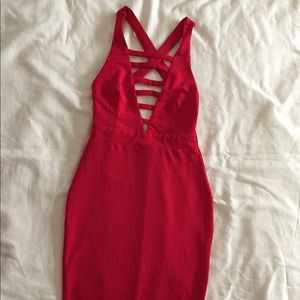 Medium midi dress new red clubwear